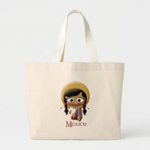 Fille mexicaine sac de toile