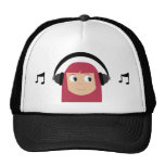 Fille mignonne de geai de Dee de bande dessinée av Casquettes