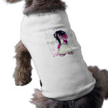 fille mignonne d'emo tenant l'art de vecteur de co manteaux pour animaux domestiques