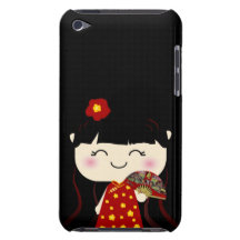 Fille mignonne Squeable de chinois traditionnel de Coque iPod Touch Case-Mate