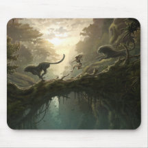 Fille Mousepad de forêt Tapis De Souris