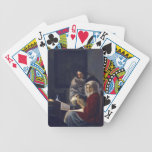 Fille néerlandaise Interupted de peinture de Verme Jeux De Poker