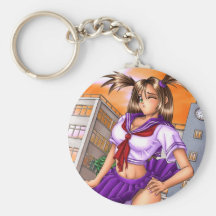 Fille Nikki d'école d'Anime Porte-clef