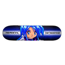 Fille observée par bleu d'Animental Plateaux De Planche À Roulettes