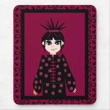 Fille orientale Mousepad de Goth Tapis De Souris