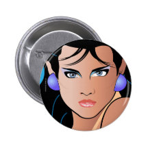 Fille Paulina d'art de bruit Badges