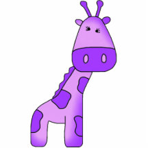 Fille pourpre de girafe de sculpture en photo photos en relief