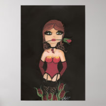 Fille rose Quantum Cutie Posters
