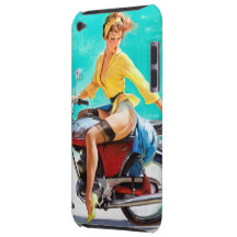 Fille vintage de pin-up de Gil Elvgren de cavalier Coque Barely There iPod