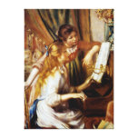 Filles au piano impression sur toile