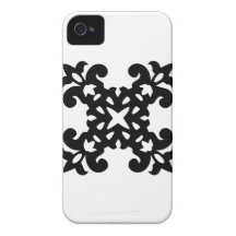Filles bleues et blanches de son style Girly migno Étuis iPhone 4