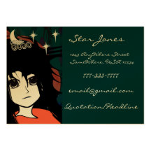 Filles d'Anime Modèle De Carte De Visite