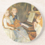 Filles de Catulle Mendes ; Renoir, art vintage Dessous De Verres