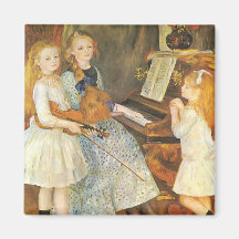 Filles de Catulle Mendes ; Renoir, art vintage Magnets