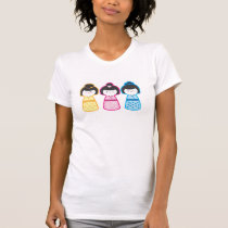 Filles de Kokeshi t-shirts