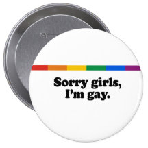 Filles désolées, I&apos ; homosexuel de m Pin's Avec Agrafe