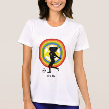 filles du football, l le football d'amour t-shirt