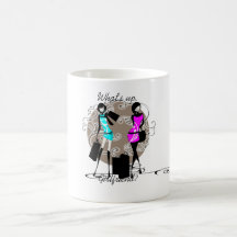Filles impertinentes chics de divas de mode tasses
