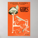 Filles par Clyde Fitch 1910 Affiche