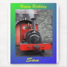 Fils de joyeux anniversaire tapis de souris