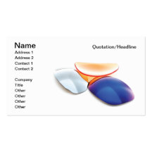 Filtres optiques modèles de cartes de visite