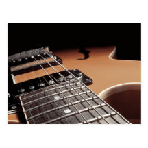 Fin de guitare électrique - Brown vintage Cartes Postales
