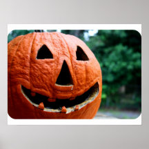 Fin de Halloween Jack-o'-lantern Poster