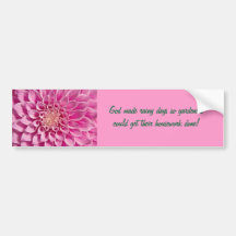 Fin rose de dahlia adhésifs pour voiture