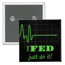Finissez le Fed Flatlined Badges Avec Agrafe