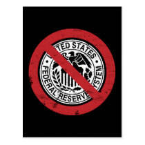 Finissez le libertaire de Fed Federal Reserve cartes postales