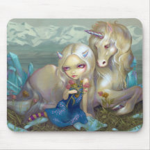 "Fiona et la licorne" Mousepad Tapis De Souris