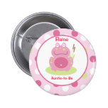 Fiona la grenouille rose a customisé le bouton nom badges publicitaires