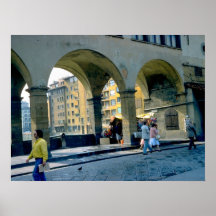 Firenze, sur le Ponte Vecchio Posters