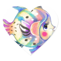 Fishie tropical mignon Kawaii autocollants
