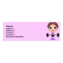 fitnessbuddie, nom, modèle de carte de visite