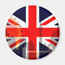 Flag_ Londres-Britannique Aimants