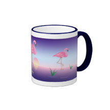 Flamants roses tasse