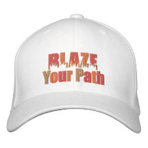 Flambent votre casquette brodé par feu de chemin casquette de baseball