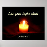 Flamme de bougie ! affiches