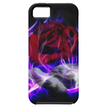 Flamme violette rose et main de dieux coques iPhone 5 Case-Mate