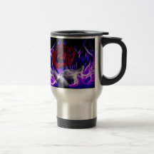 Flamme violette rose et main de dieux mugs