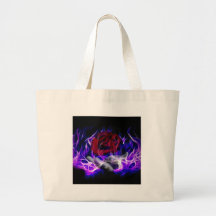 Flamme violette rose et main de dieux sacs