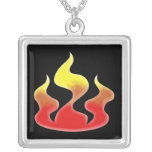 Flammes Collier Personnalisé