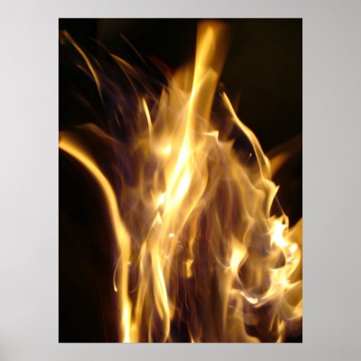 Flammes de changement poster
