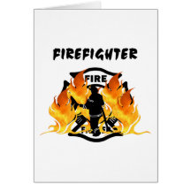 Flammes de département du feu carte de vœux