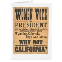 Flanc de vote de femmes (1873A) Cartes