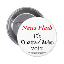 Flash d'informations c'est Obama/Biden 2012 Badge Avec Épingle