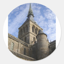 Flèche de St Michel de Mont Adhésif Rond