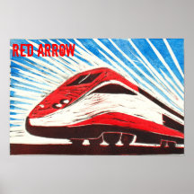 Flèche rouge posters