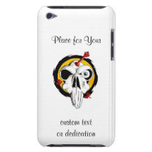 Flèches drôles de crâne de bande dessinée de symbo coque iPod touch Case-Mate